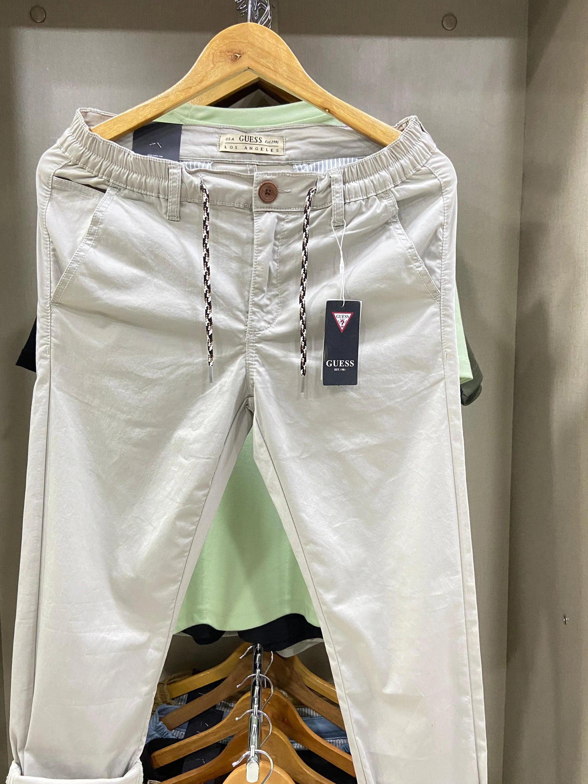 Men’s Slim Fit Cotton Drawstring Trousers
