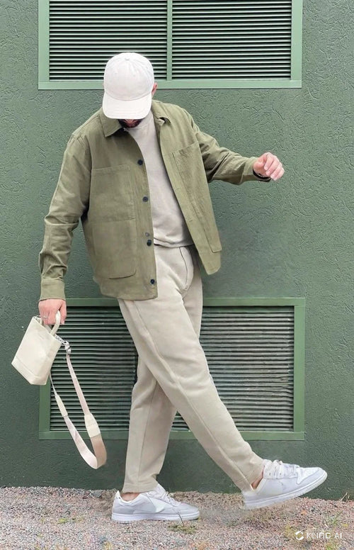 Balenciaga Style Relaxed Fit Ribbed Cotton Trousers