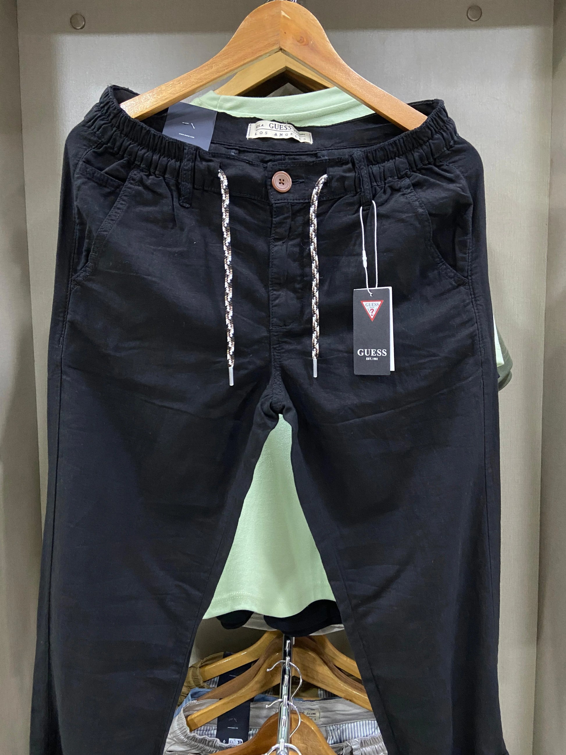Men’s Slim Fit Cotton Drawstring Trousers