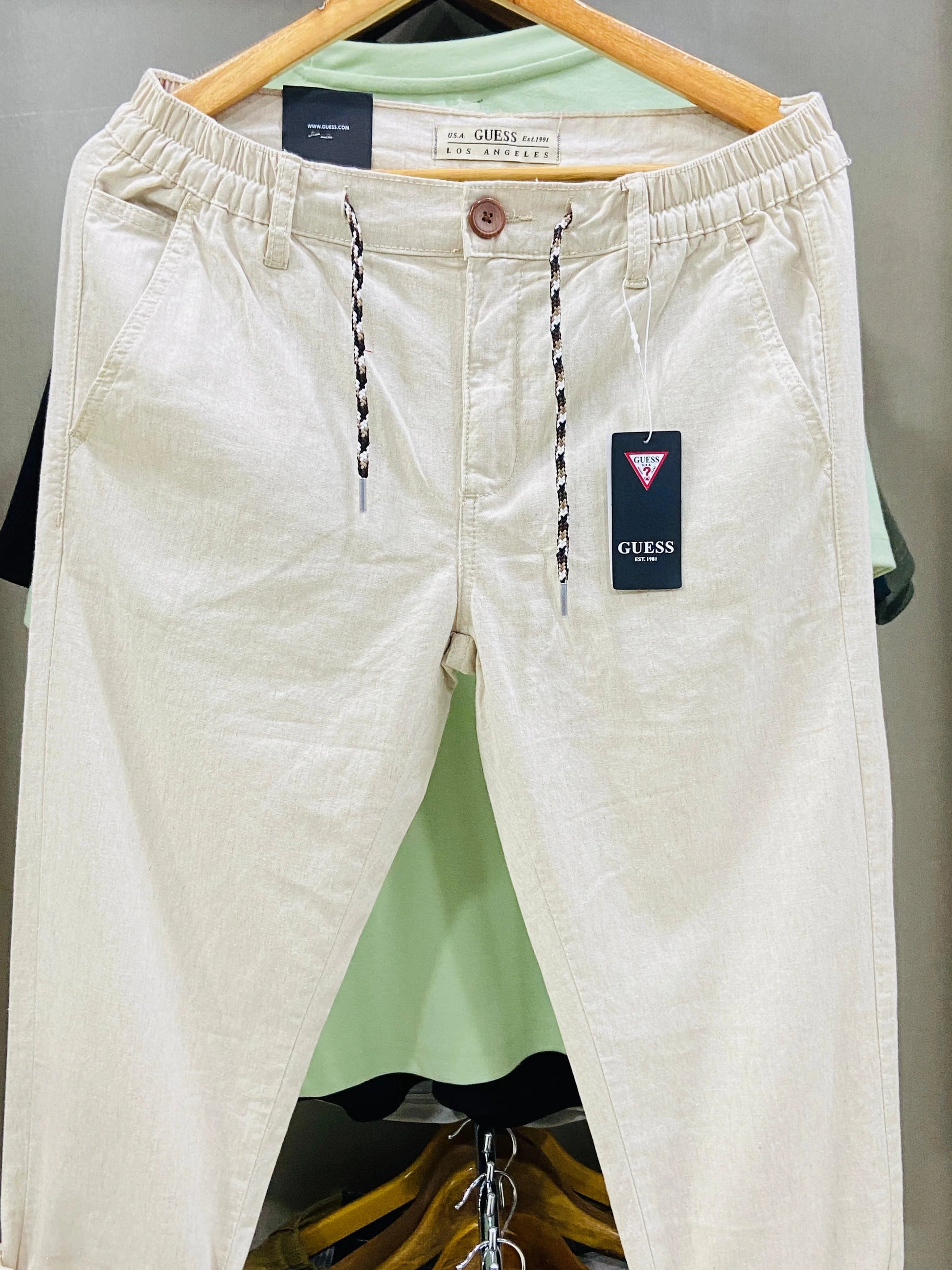 Men’s Slim Fit Cotton Drawstring Trousers